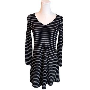 Women's Mango Black and White Mini A-line Dress Size XXS